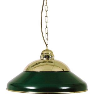 Biljartlamp SOLO 45 cm, koper/groen