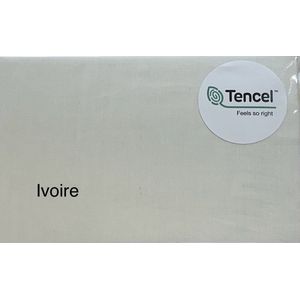 Hoeslaken Tencel - Katoen 180x200 kleur ivoire