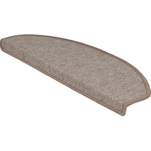 Karat Trapmat - London - Zelfklevend - Halfrond - Beige - 23,5 x 65 cm