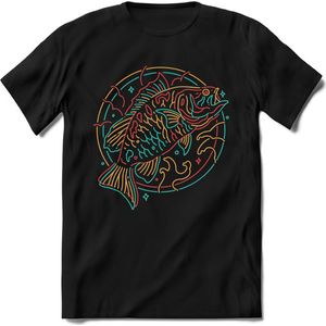 Neon fishing | vissen outdoor T-Shirt Heren / dames | hengelsport cadeau Shirt - grappige Spreuken, Zinnen en Teksten Maat XL