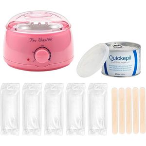 Waxapparaat starterset 100Watt - roze - Incl. blik en 100 strips