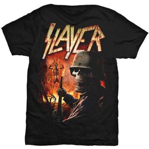 Slayer Torch Mens Black T Shirt: Medium
