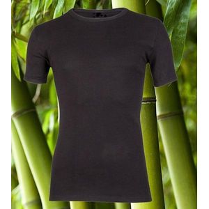 Boru Bamboo heren t-shirt mt. XL zwart korte mouw ronde hals