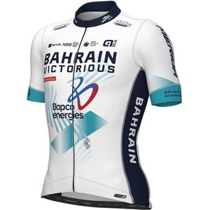 Ale Pr-s Bahrain Victorious 2024 Korte Mouw Wielertrui Wit S Man