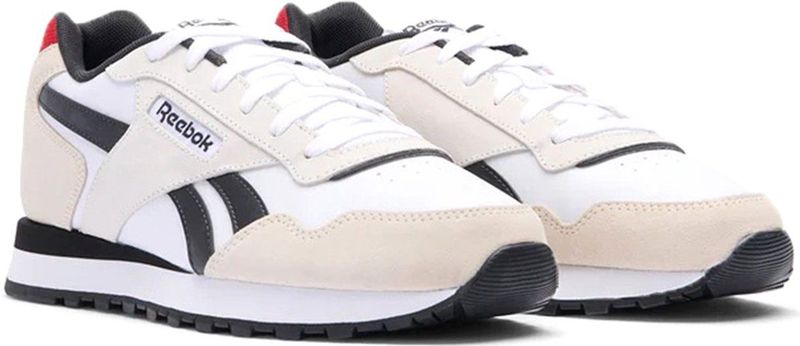 Reebok - Glide - Sneakers - Wit - Vector Red - Washed Black