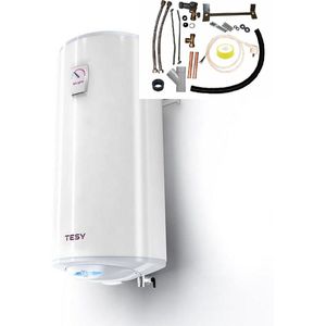 Bi-Light warmwater boiler 50 liter dun model met verticale installatie set, Elektrische Tesy boiler