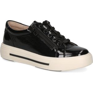 CAPRICE sneaker zwart lak veter/rits art 9-23351-43 019 maat 8/42