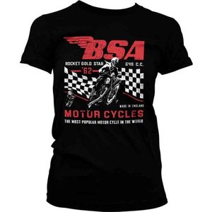 BSA Dames Tshirt -S- Rocket Gold Star Zwart