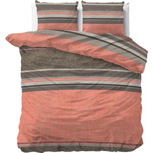 Sleeptime Sonta Dekbedovertrek - 240x200/220 + 2 kussenslopen 60x70 - Oranje - Lits-Jumeaux