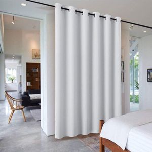 Room Divider Opaque Curtains - Blackout Curtain with Eyelets, Divider for Living Room Bedroom Office Sliding Curtains, Privacy Protection, Pack of 1