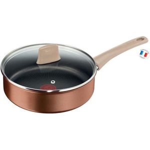 TEFALG2543202 Sauteuse 24 cm ECO-RESPECT - deksel inbegrepen - anti-aanbaklaag - Alle branden inclusief inductie - Gemaakt in Frankrijk