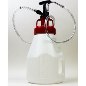 Oilsafe pompkan 10 liter compleet met kleurcodering rood utility deksel en hevelpomp