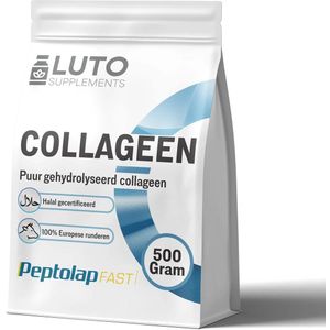 LUTO Supplements - Collageen Poeder - 500 Gram - Gehydrolyseerd Rundercollageen - Smaakloos - 100% Puur
