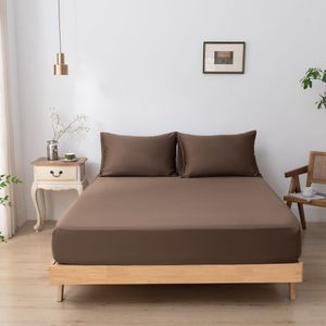 Bamboe hoeslaken Coffee Brown donkerbruin 100x200 cm – Standaard matras, zacht, ademend & hypoallergeen | Boomba Bamboo®