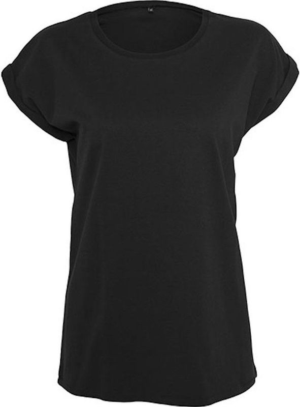 Build Your Brand Dames Extended Shoulder Tee