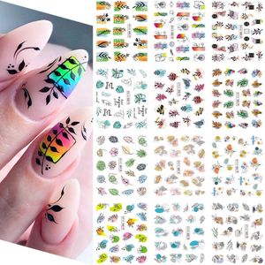 12 Stuks Nagelstickers – Pastel Botanisch – Nail Art Stickers