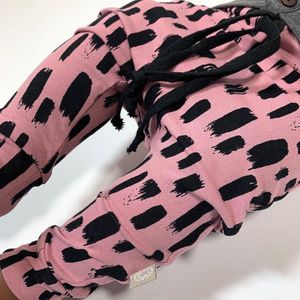 tinymoon Meisjes Broek – model drop crotch – Tiny Sweeps – Roze – Maat 98/104