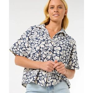 Las Dalias - Overhemd - Katoen-Linnen - All-Over Print - Relaxte Pasvorm