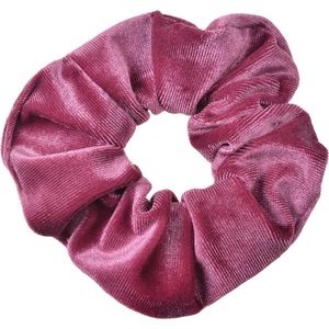 Clayre & Eef Scrunchie Haarelastiek Ø 10 cm Roze Velours