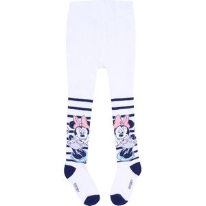 Dikke witte babymaillot met marineblauwe strepen met Minnie Mouse DISNEY