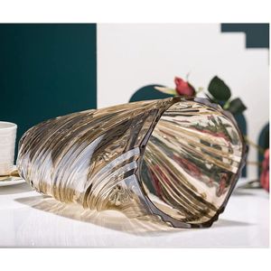 Glazen bloemenvaas, moderne minimalistische vaas, Nordic Glass Floral Handmade bloemarrangement decoratie, hydrocultuur ornament voor thuis, eettafel, cadeau voor bruiloft, housewarming party