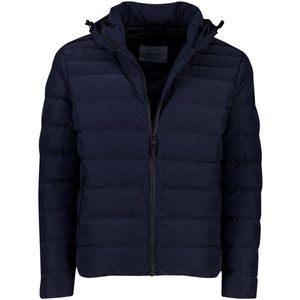 Pierre Cardin - Winterjas - Donkerblauw - Gewatteerd - Met Capuchon
