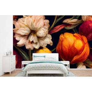 Bloemen - Planten - Kleuren - Wit - Behangpapier