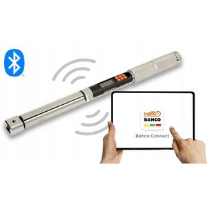 Bahco - Bluetooth®-Momentsleutel - Digitale Momentsleutel - Geheugen - Verwisselbare Kop