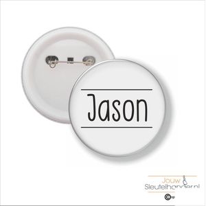 Button Met Speld 58 MM - Jason