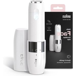 Elektrische gezichtshaarverwijderaar voor vrouwen - snelle en zachte ontharing voor gezichtshaar - wit scheerapparaat vrouw