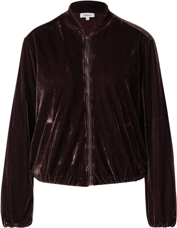 Binnen-Jacke - Fluwelen Jack - Casual Comfort - Relaxed Fit - Oversized Schouders - Bomberkraag