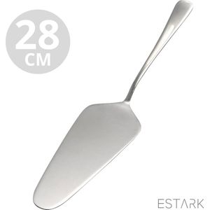 ESTARK® Taartschep - Cakeschep - LUXE Taart schep - Taartsnijden - Taartlepel - Cakemes - Taartmes - Zilveren - RVS - Bakspullen - Zilver - Goud