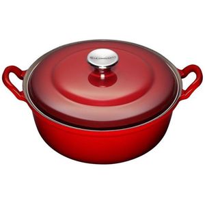 Le Creuset Faitout Braadpan - 4,9 l - Ø 28 cm - Kersenrood