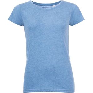 SOLS Dames/dames T-Shirt met Gemengde Korte Mouwen (Heideblauw)