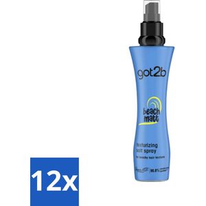 12 x Got2B - Salt Spray - Beach Babe - 200 ml -
