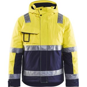 Blåkläder 4870-1987 Winterjas High Vis Geel/Marineblauw maat XXS