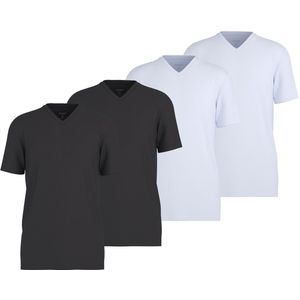 OLYMP T-shirt 4 Pack V Neck T-Shirt Verpakking van 4