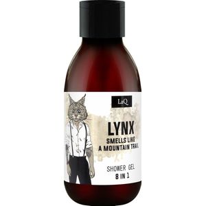 LaQ Lynx Shower Gel Mini Travel - Douchegel Mannen - Geur van Tabaksblad - Vegan & Natuurlijk - 100ml
