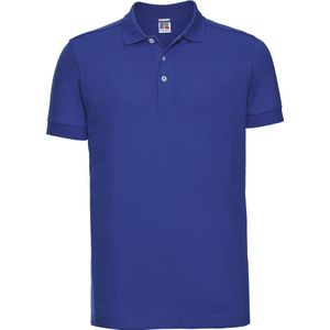 Men's Stretch Poloshirt 'Russell' Azure Blue - XL