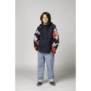 Ducksday - Winterjas - Kinderen - Waterdicht - Ademend - 3 in 1 - Unisex - Donkerblauw- Buck - Maat 110/116 - 6 jaar