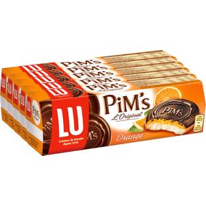 LU Pim's Orange gevulde chocoladekoekjes - 150g x 5