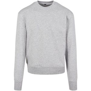 Build Your Brand - Premium Oversized Crewneck Sweater - Heather Grey maat XL