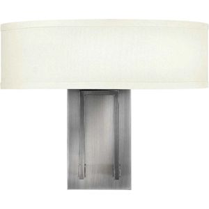 Landelijke Wandlamp - Steady Lighting -  - Landelijk - E14 - L: 14cm - Voor Binnen - Woonkamer - Eetkamer - Zilver