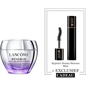 Lancôme Rénergie H.P.N. 300-Peptide Cream + Cadeau - Rénergie H.P.N. 300-Peptide Cream 50ml &Hypnose Drama Mascara 2ml Cadeau - Voor alle Huidtypes - Anti-aging - Handig Reisformaat Mascara - Totaal 52ml