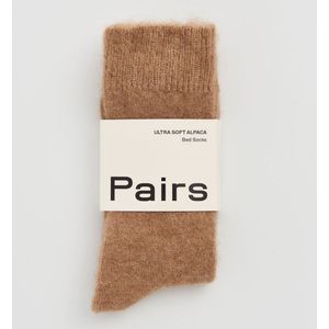 Pairs Scotland - Ultrazachte Sokken - Bedsokken - Alpaca Wol - Biscuit Beige - Maat Small / 36 - 40