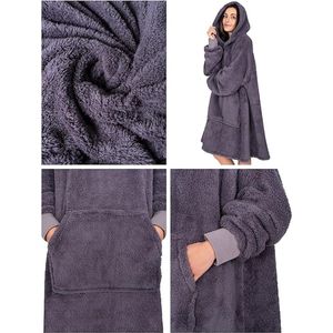 Luxe knuffeltrui hoodiedeken