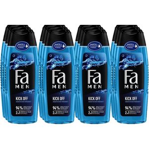 Fa - Kick Off - Douchegel - 250ml - Voordeelverpakking 12 stuks