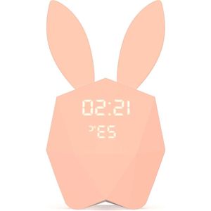 Wekker met bewegingsmelder - roze nachtlampje- Mob Cutty Clock Connect
