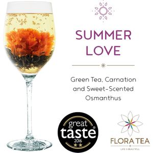 Thee bloem - nieuwe thee - Thee kado - Flora Tea Summer Love 2 stuks - kado tip - Thee Cadeau - Thee