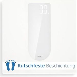 Digitale badkamerweegschaal met groot LED-display en antislip oppervlak